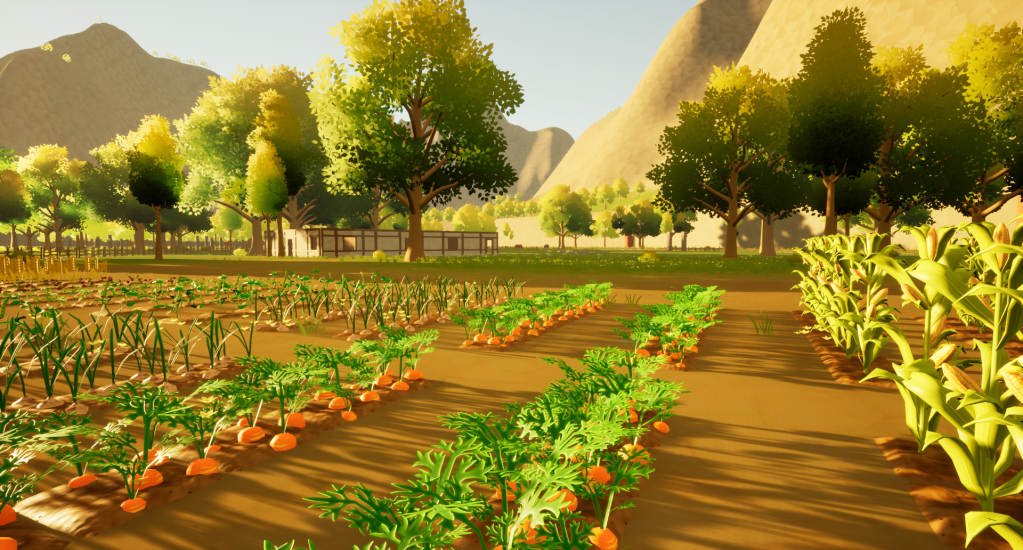 In game screenshot of the outskirt&nbsp;farm.